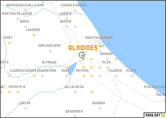 map of Almoines