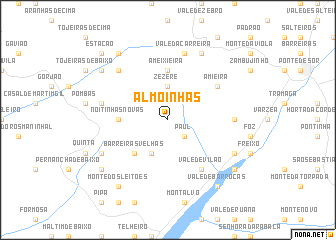 map of Almoinhas