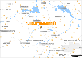 map of Almoloya de Juárez