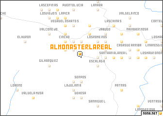 map of Almonaster la Real