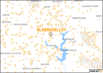 map of Almond Valley