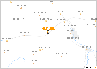 map of Almond