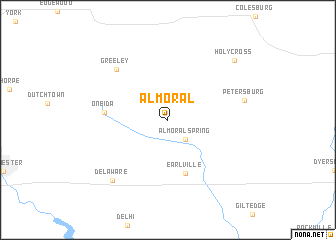 map of Almoral