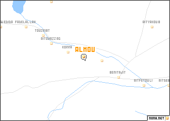 map of Almou