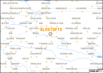 map of Almstofte