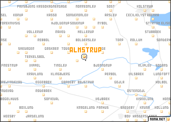 map of Almstrup