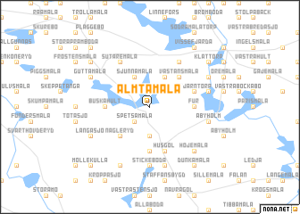 map of Älmtamåla
