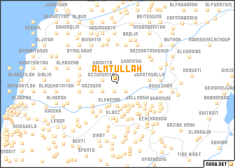 map of Al Mţullah