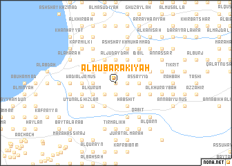 map of Al Mubārakīyah