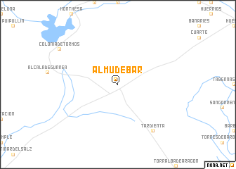 map of Almudébar
