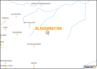 map of Al Mughādiyah