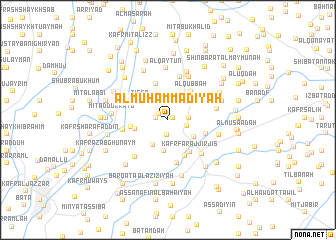 map of Al Muḩammadīyah