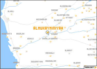map of Al Mukayminīyah