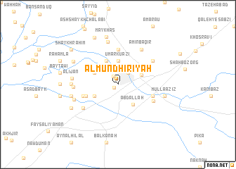 map of Al Mundhirīyah