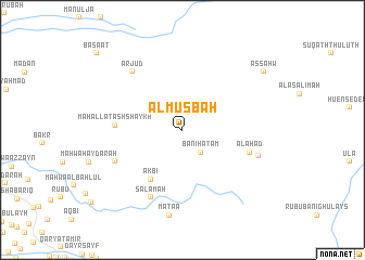 map of Al Muşbāḩ
