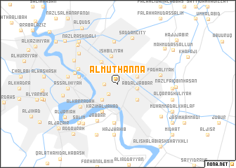 map of Al Muthanná