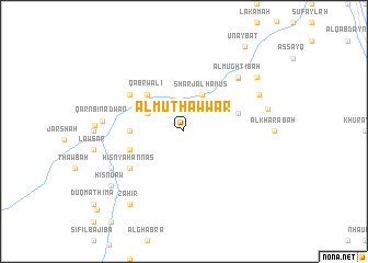 map of Al Muthawwar