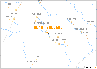 map of Al Mutīb Muqsād
