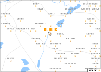 map of Älmvik