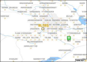 map of Alnäs