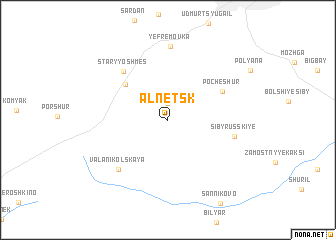 map of Al\