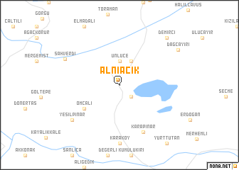 map of Alnıaçık