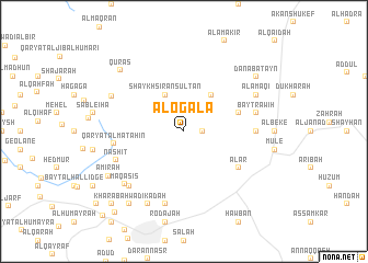 map of Al Ogala