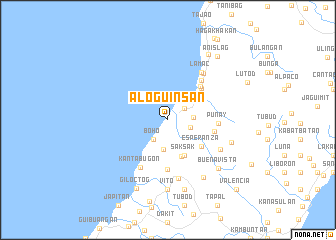 Map Of Aloguinsan Cebu Aloguinsan (Philippines) Map - Nona.net