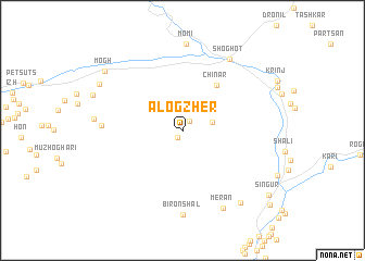 map of Alogzher