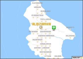 map of Aloïziánika