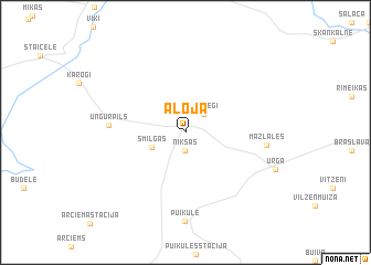 map of Aloja