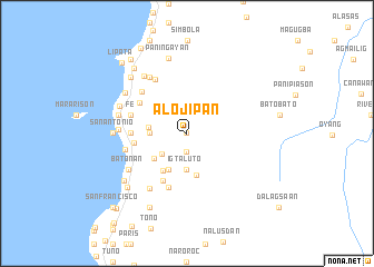 map of Alojipan