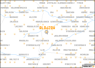 map of Alojzów