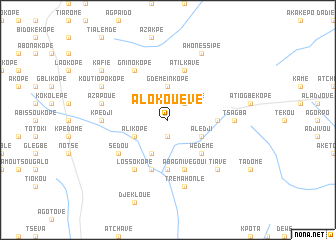 map of Alokouévé