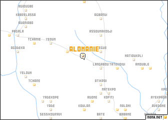 map of Alomanié