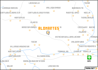 map of Alomartes