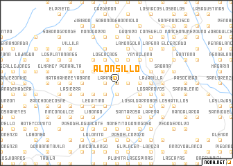 map of Alonsillo