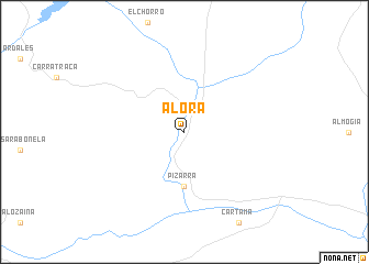 map of Alora