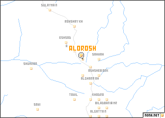 map of Al ‘Orosh