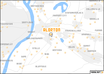 map of Alorton
