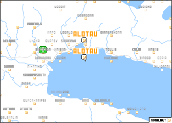 map of Alotau