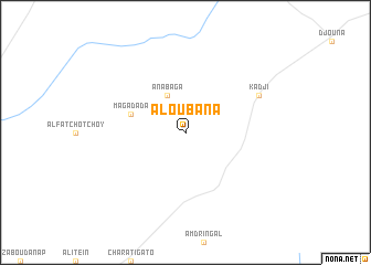 map of Al Oubana