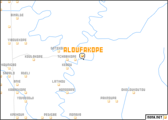 map of Aloufakopé