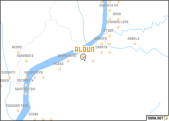 map of Aloun