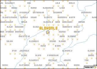 map of Alowonle