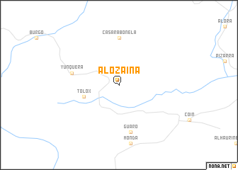 map of Alozaina