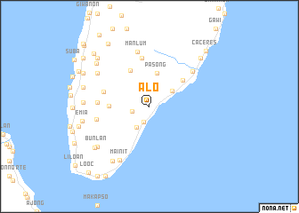 map of Alo