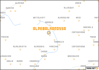 map of Alpe Balma Rossa