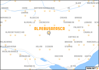 map of Alpe Busarasca