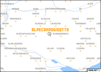 map of Alpe Campo di Sotto